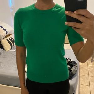 Zara B/W Collection emerald top